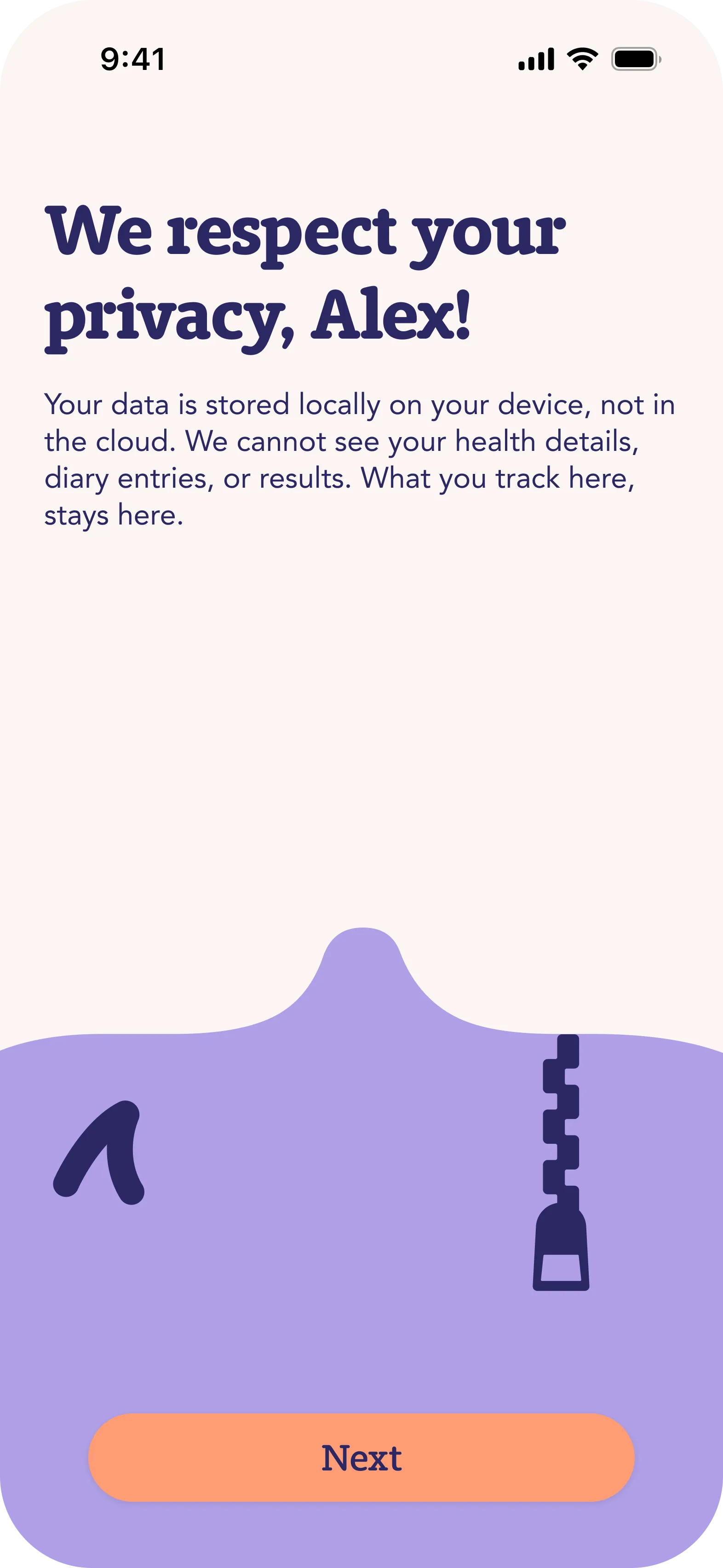 Privacy-first onboarding